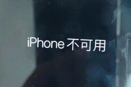 虎丘苹果服务网点分享锁屏界面显示“iPhone 不可用”如何解决 